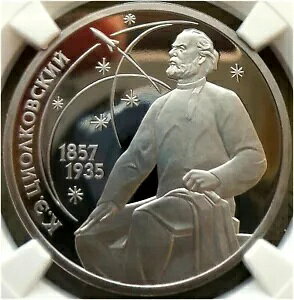 28. 1987 ���V�A �\�A NGC PF 69 UC TSIOLKOVSKY 130TH ANNIV Typ II-A LMD �v���[�t