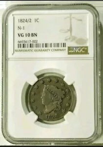 1824/2 1C �R���l�b�g�w�b�h ���[�W�Z���g [N-1] - NGC VG 10 BR