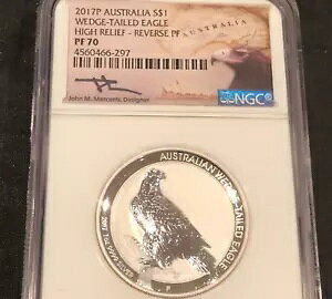 2017 �I�[�X�g�����A $1 �I�I���V �n�C�����[�t REV PF70 �����J���e�B �V���o�[ #91M