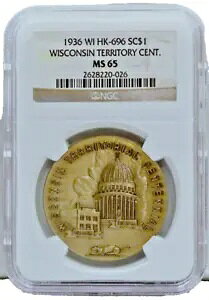 1936 WI HK-696 ������h�� �E�B�X�R���V�����B�n�� 100 ���N NGC MS 65