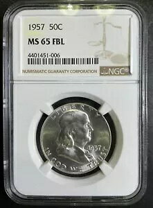 NGC MS65 FBL 1957-P tN n[t_[ txC MS BU tXeB `CX 13