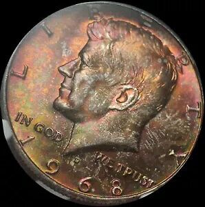 �����X�^�[�g�[�� 1968 D NGC MS66 �P�l�f�B �n�[�t�_���[ 40% �V���o�[