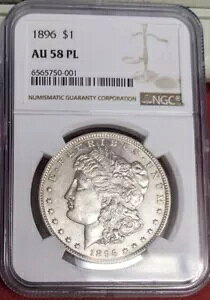 1896 [K NGC AU58 PL - S[WXȕ\ʂƔ~[!