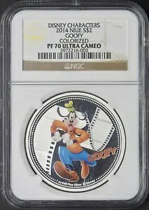 2014 �j�E�G $2 1�I���X �V���o�[ �f�B�Y�j�[ �L�����N�^�[ �O�[�t�B�[ NGC PF70 �E���g�� �J�� ?COINGIANTS?