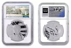 2024 ���x���A �h�i���h �g�����v ���o�[�X �v���[�t 1 �I���X �V���o�[ �R�C�� NGC REV PF70 FDOI