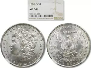 ���ɑf���炵�� 1885-O ���[�K�� $1 �V���o�[ �_���[ NGC MS-64+ KVE Investments, LLC