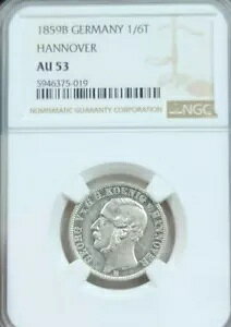1859 �h�C�c �V���o�[ 1/6 �^�[���[ �n�m�[�t�@�[ �Q�I���O V NGC AU 53 �u���C�g�~���[ ���X�^�[