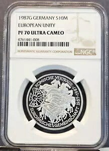 1987 �h�C�c �V���o�[ 10 �}�[�N S10M ���B�A�� NGC PF 70 �E���g�� �J���I �p�[�t�F�N�V����