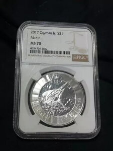 2017 $1 �P�C�}���� 1 �I���X �V���o�[ �}�[���� NGC MS70