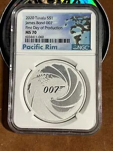 NGC MS70 007 �W�F�[���Y �{���h - �c�o�� FDOP �p�V�t�B�b�N ���� �z���C�g ���x�� *���A* ���� 79
