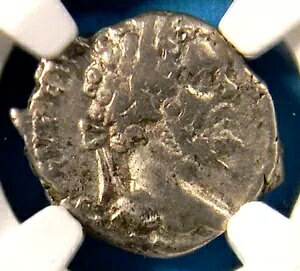 ローマ帝国コイン AD 193-211 シルバー セプティミウス セウェルス NGC F