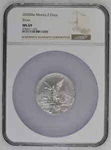 KEY 2020 Mo Mexico Libertad 2 Onzas Silver NGC MS 69!���[�~���e�[�W5'500�I