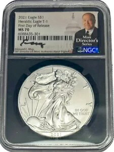 2021 (S) T-1 C ً} FDR AJ Vo[ C[O $1 ubN RA NGC MS 70