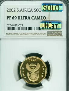 2002 ��A�t���J 50 �Z���g NGC PF69 MAC UHCam SOLO �ō����O���[�h MAC �X�|�b�g���X *