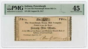 1817 75c The Petersburgh Steam Mill Co. - CfBAiBP^bL[m[g - PMG XF 45