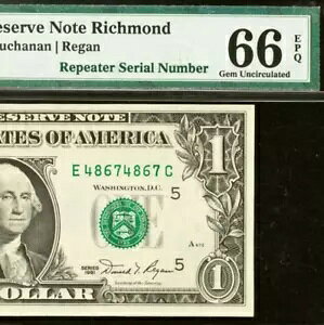 1981 N 1 hAMs PMG 66EPQ 2 ԖڂɃO[h̍s[^[̃VAԍ