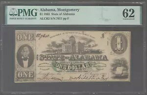 ALCR2 1863 $1 Ao}B S[ S/N 7611 PMG 62