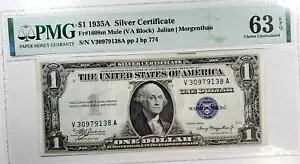 Vo[ؖ FR 1608m ~[ $1 PMG 63EPQ 1935A VA ubN