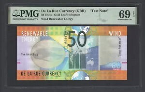 De La Rue (GBR)�A50 ���j�b�g�A���͍Đ��\�G�l���M�[�A�u�e�X�g�m�[�g�vUNC �O���[�h 69