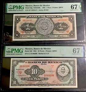 ���L�V�R 1961 1 �y�\ & 10 �y�\ Pk59g/58i / �����Ƃ� PMG 67 EPQ / ���؂ȕ�΃m�[�g!