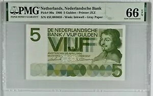I_ 5 Of 1966 pn 90a Unc PMG 66A 24