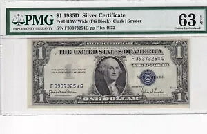 1935D F39373254G �V���o�[�ؖ��� PMG 63 ������ EPQ