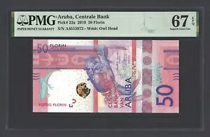 Aruba 50 Florin 2019 P23a �����ʃO���[�h 67
