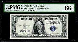 1935E $1 ��ؖ����B FR�ԍ��F1614*�i�X�^�[�m�[�g�j�B PMG �O���[�h: 66 EPQ�B