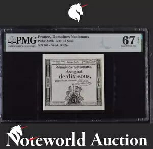 tX h[k iVm[ 10 X[ 1793 P A68b UNC PMG 67 EPQ NR TOP POP