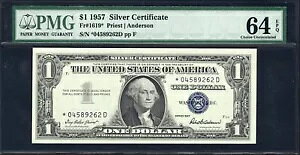FR�B 1619* $1 1957 �X�^�[�m�[�g *D �u���b�N Superb Gem PMG 64 CU EPQ PAPER