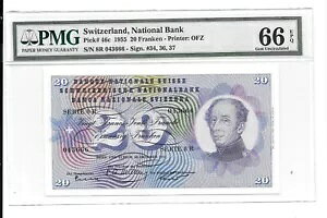 XCXm[g: 1955 N 20FrsAsbN#46c;O[h PMG-66 EPQ..: $245