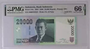 ChlVA 20000 sA 2004/2006 P 144c t@V[ \bh 2 - 222222 UNC PMG 66 EPQ