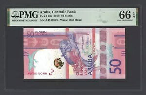 Aruba 50 Florin 2019 P23a �����ʃO���[�h 66