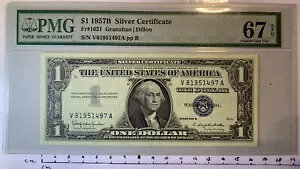 č - $1 1957B Vo[ؖ PMG 67 EPQ Fr#1621