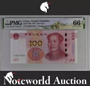 laA100  2015 P 909 oCiԍ TT00111011 UNC PMG 66 EPQ
