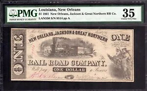 1861 $1 �j���[�I�[�����Y �W���N�\�� �O���[�g �m�[�U�� R.R �������C�W�A�i �m�[�g PMG VF 35
