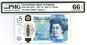 CMX 5 |h sbN# 394 B414 2015 PMG 66  Unc 