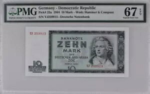 1964 �h�C�c 10 �}���N P23a ���� UNC PMG 67