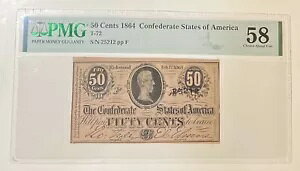 1864 č 50 Zg[ 50C 암A PMG AU 58