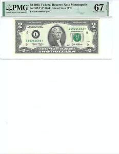 2003 $2 FRN FR1937-I* PMG 67 EPQA~lA|X * S/N I00266693* ɒӂĂB