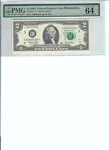 2003 $2 FRN FR1937-C* PMG 64 EPQAtBftBA * S/N C00009193* ɒӂĂB