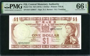 tBW[ 1974 1 h P71b PMG 66 EPQ GEM UNC