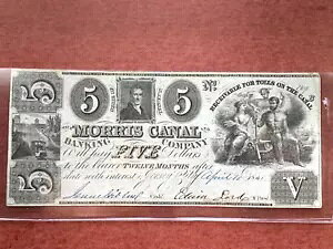 1841 - $5 Morris Canal & Banking Company - �j���[�W���[�W�[�B�W���[�W�[�V�e�B
