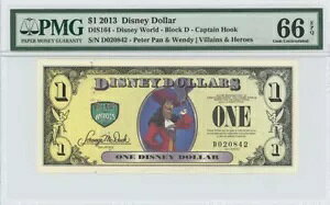 2013 $1 �f�B�Y�j�[ �h�� DIS164 PMG 66 EPQ �s�[�^�[ �p�� �t�b�N�D��