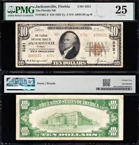 �f�G *��* ���� VF TYPE 2 1929 $10 �t�����_�B�W���N�\���r�� National Note! PMG251