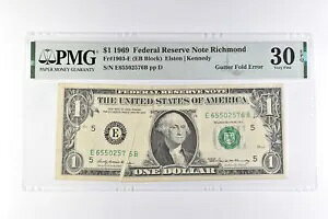 PMG 30 VF EPQ $1 1969 FRN b`h Fr#1903-E K^[܂G[ *3097