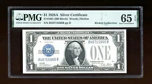 DBR 1928-A $1 Vo[ t@j[obN WF Fr. 1601 BB ubN PMG 65 EPQ VAԍ B40715668B