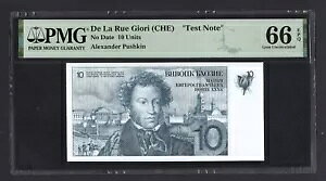 De La Rue Giori (CHE)�A10�P�ʁA�A���N�T���_�[�E�v�[�V�L���u�e�X�g�m�[�g�vUNC�O���[�h66