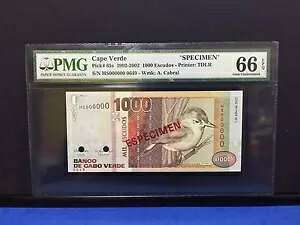 1992 �J�[�{�x���f 1000 �G�X�N�[�h P-65s SPECIMEN PMG 66 EPQ