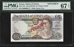 W[W 5 |h 1976 SPECIMEN PMG 67 EPQ UNC P#12s O NC[ PMG l 1/0